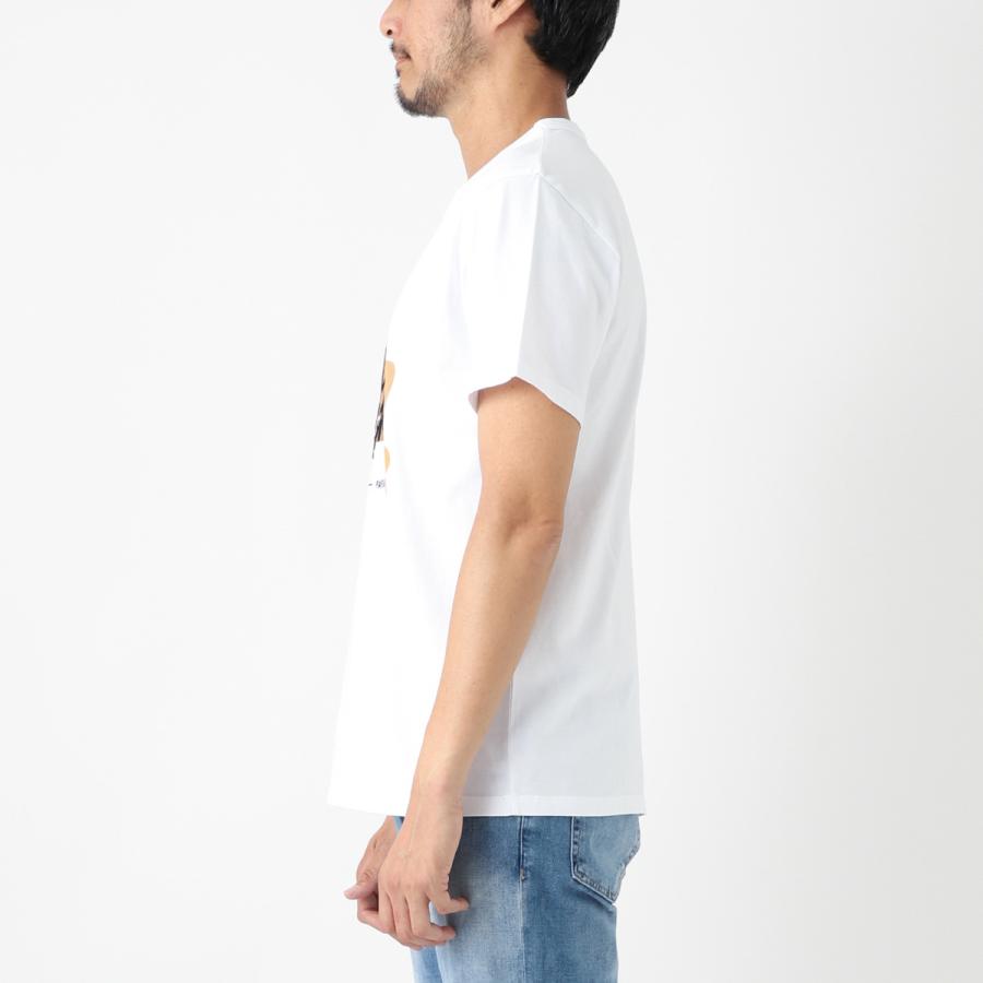 MAISON KITSUNE（メゾン キツネ） クルーネックTシャツ COFFEE