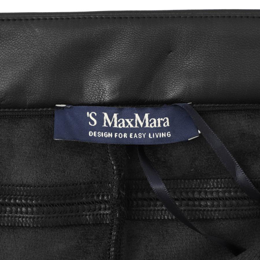 エスマックスマーラ S Max Mara フレアパンツ SUBLIME レザールック