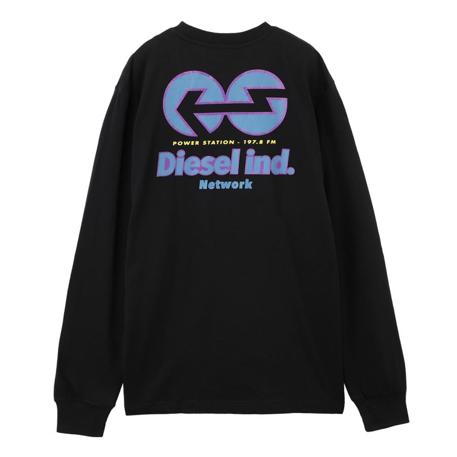 DIESEL　サステナブル シャツ プルオーバー ルーズシルエット　長袖シャツ DIESEL（ディーゼル） クルーネック 長袖Tシャツ T-JUST-LS-E4