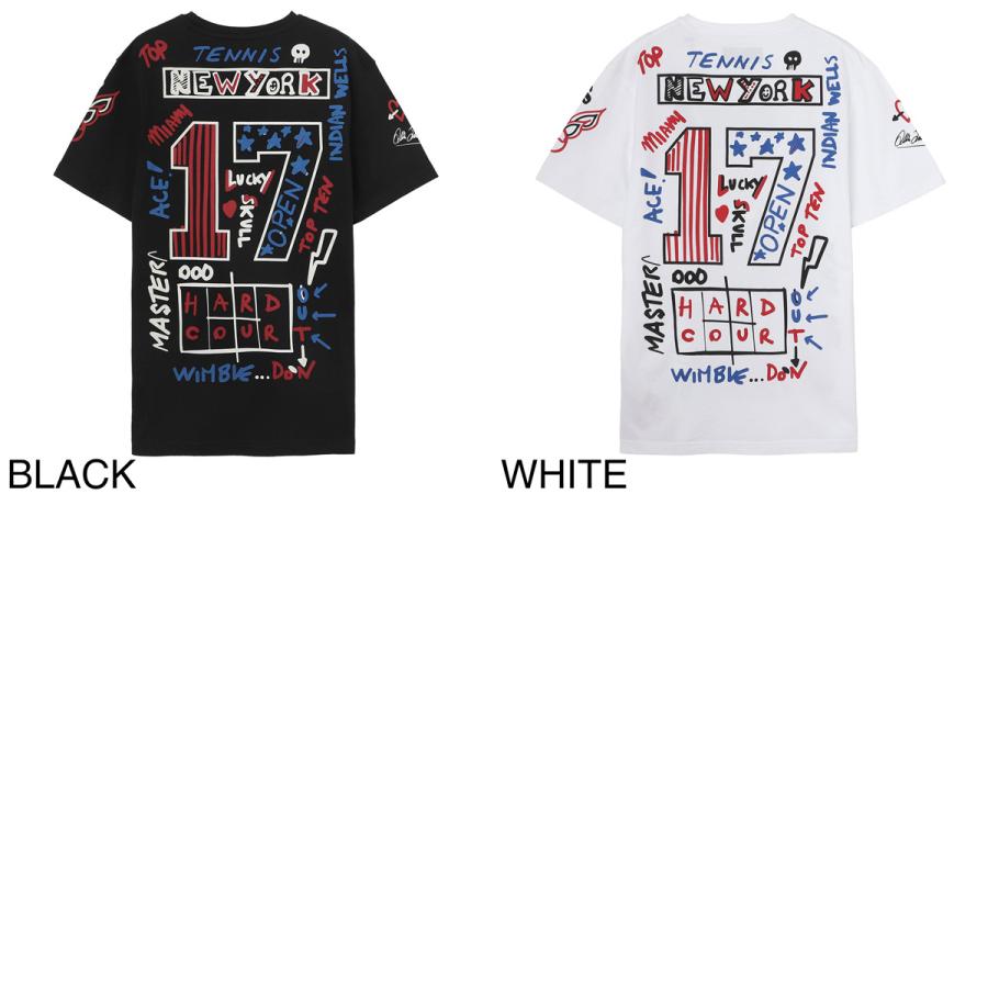HYDROGEN（ハイドロゲン） クルーネック Tシャツ TENNIS GRAFFITI TEE