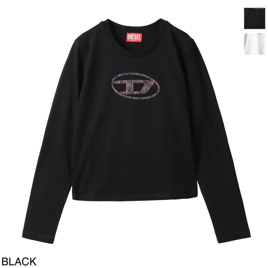 DIESEL 長袖Tシャツトップス Dロゴ DIESEL（ディーゼル）の「レディース 長袖Tシャツ トップス Dロゴ（T