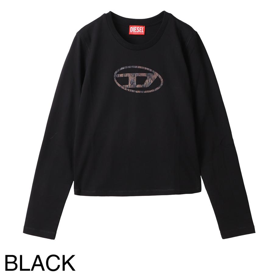 DIESEL（ディーゼル） クルーネック 長袖Tシャツ TDOLSY オーバルDロゴ