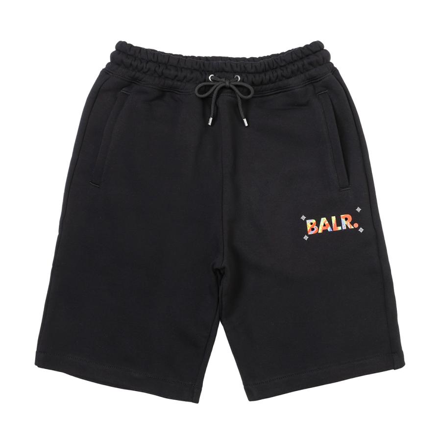 ボーラー ハーフパンツ メンズ スウェットパンツ ウエストゴム 裏起毛 ブラック 黒 BALR. TONY REGULAR THERMAL SHORTS【送料無料】 ボーラー BALR. ハーフパンツ Thermal スウェットパンツ ブラック