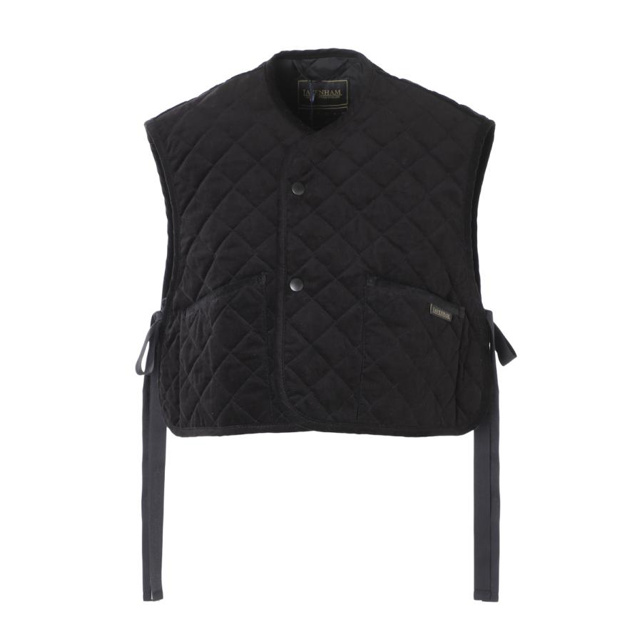 LAVENHAM（ラベンハム） キルティング ジレ Black Edition Velvet Db