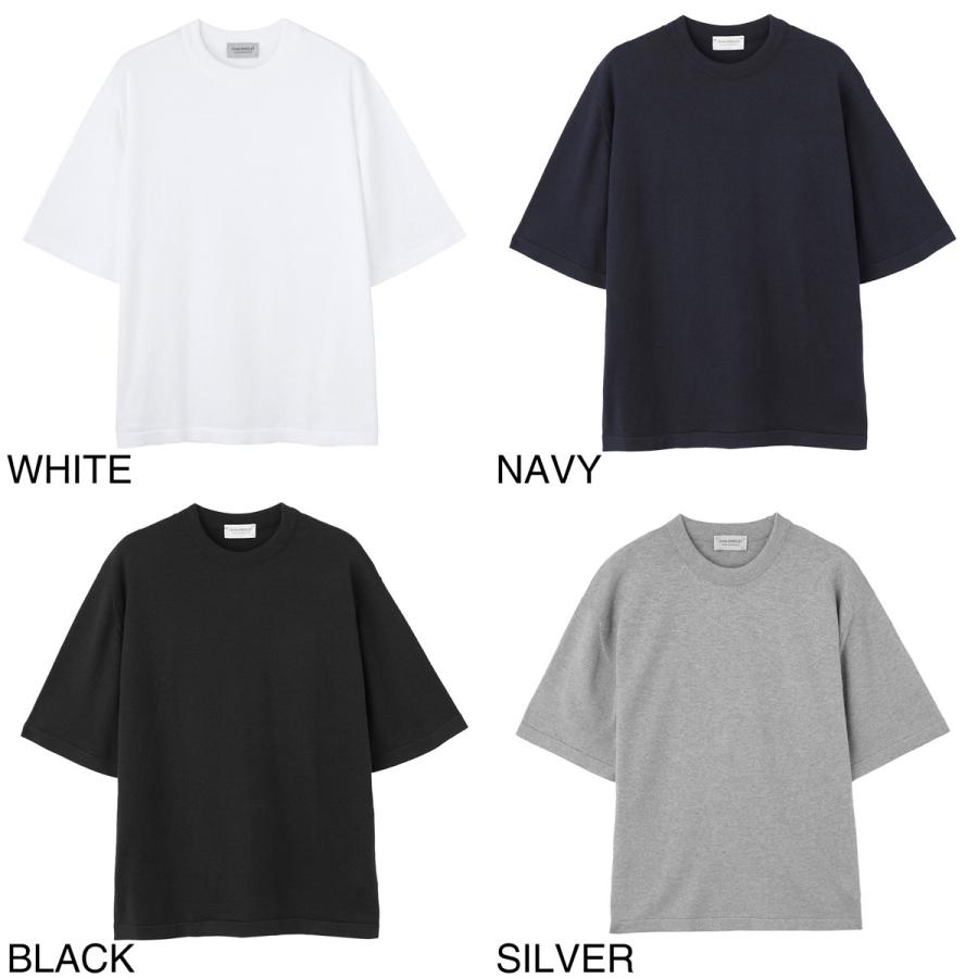 ジョンスメドレー クルーネック半袖ニット ブラックLサイズ JOHN SMEDLEY｜ジョンスメドレー日本公式