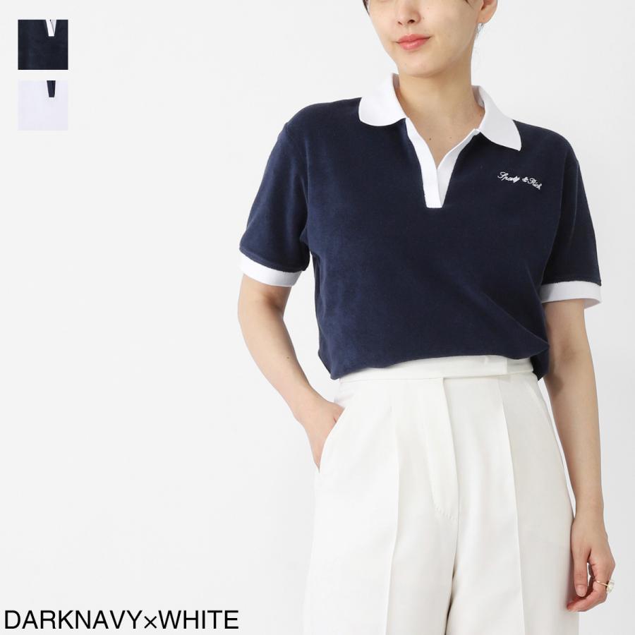 スポーティーアンドリッチ Sporty&Rich ポロシャツ Signature Logo