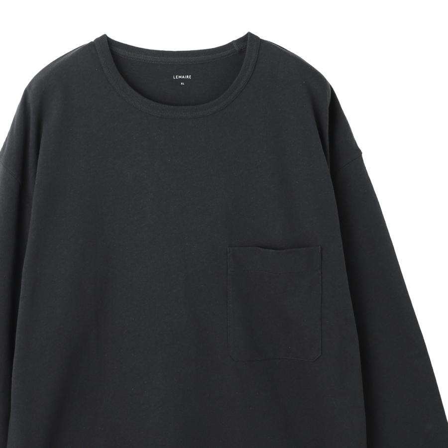 ルメール LEMAIRE クルーネック 長袖Tシャツ BOXY LS T-SHIRT メンズ