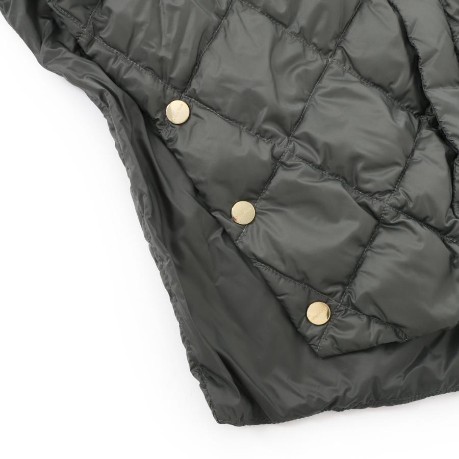 新品★MAXMARA The Cube TREMANS ダウンケープ S カーキ マックスマーラ ザ キューブ ダウン MAX MARA THE CUBE ダウン