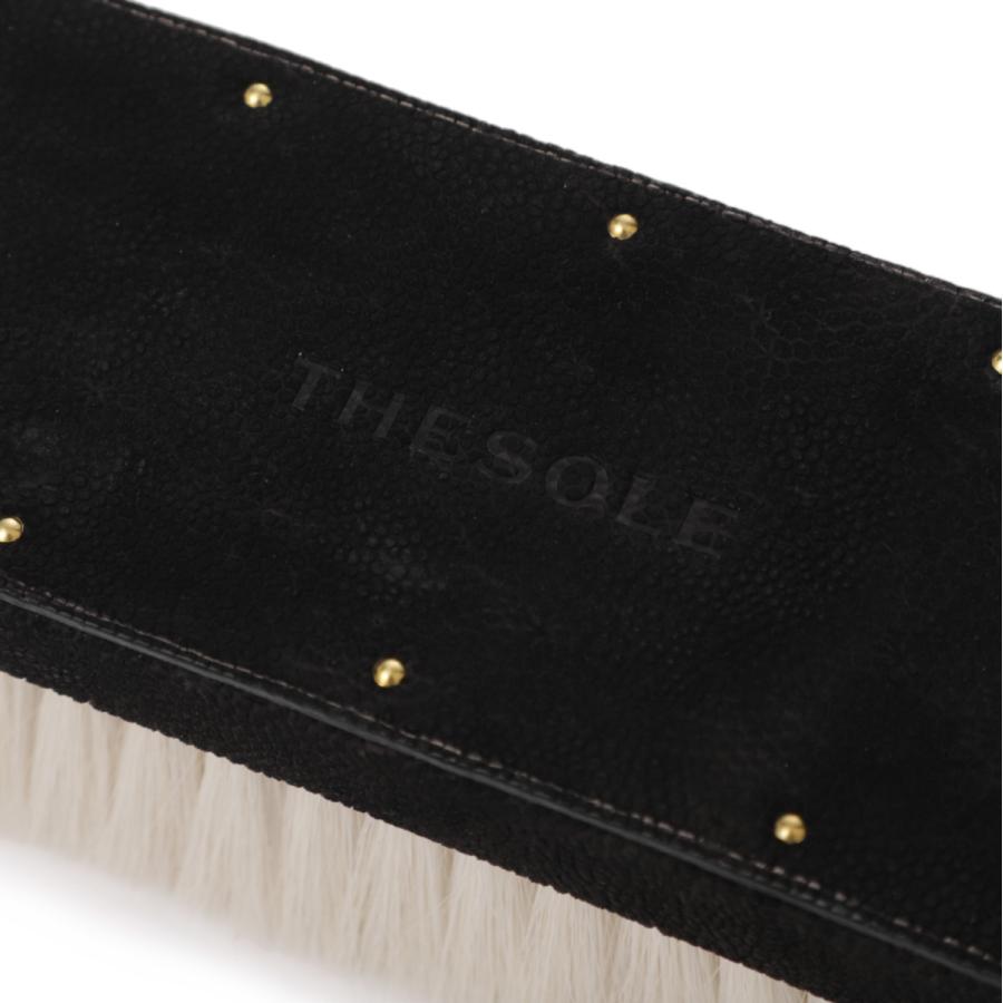 ザソール THE SOLE 洋服ブラシ 山羊毛 象革洋服ブラシ ケアブラシ tsb