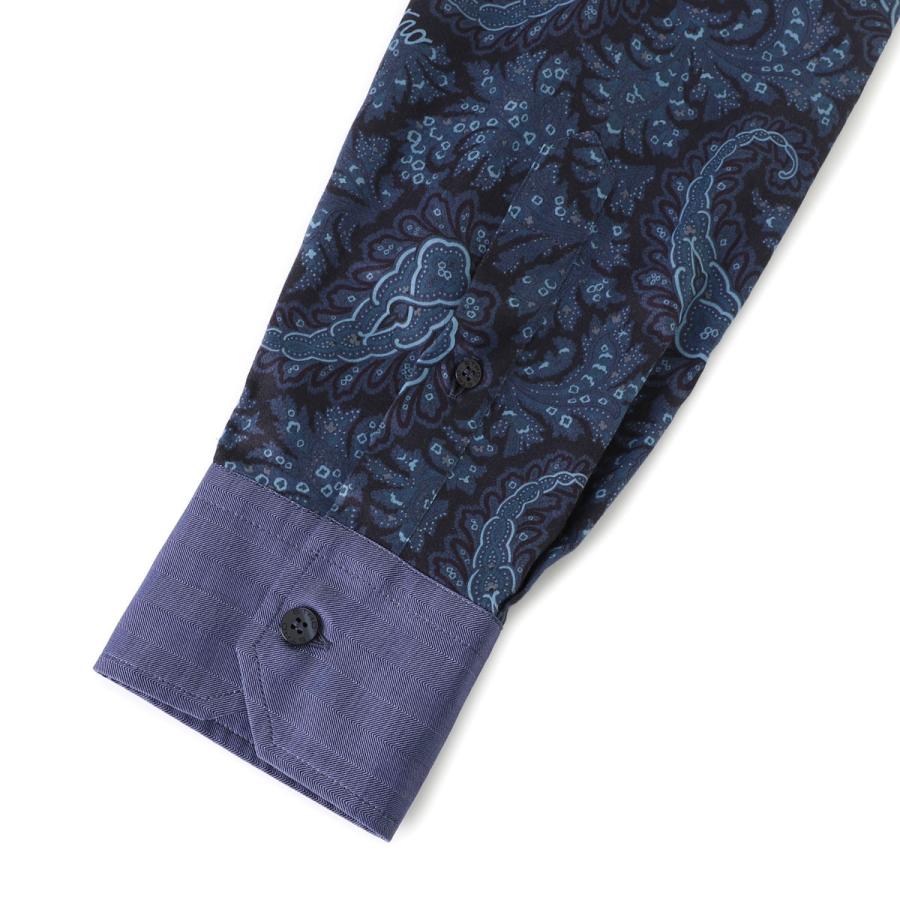 ETRO 総柄テーパードパンツ チェック柄 ブルー サイズ56*ED66 チェック柄テーパードパンツ[品番：PA000013158]｜coca（コカ