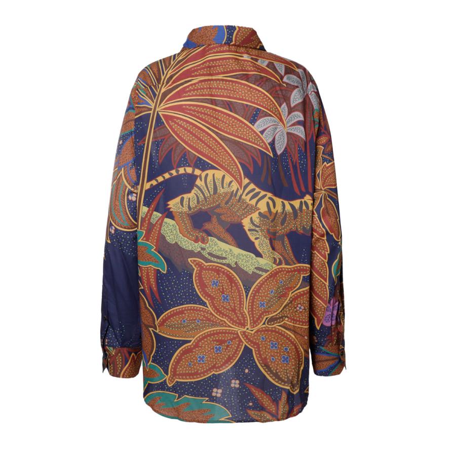 ETRO（エトロ） 長袖レギュラーカラーシャツ 総柄シャツ マルチカラー