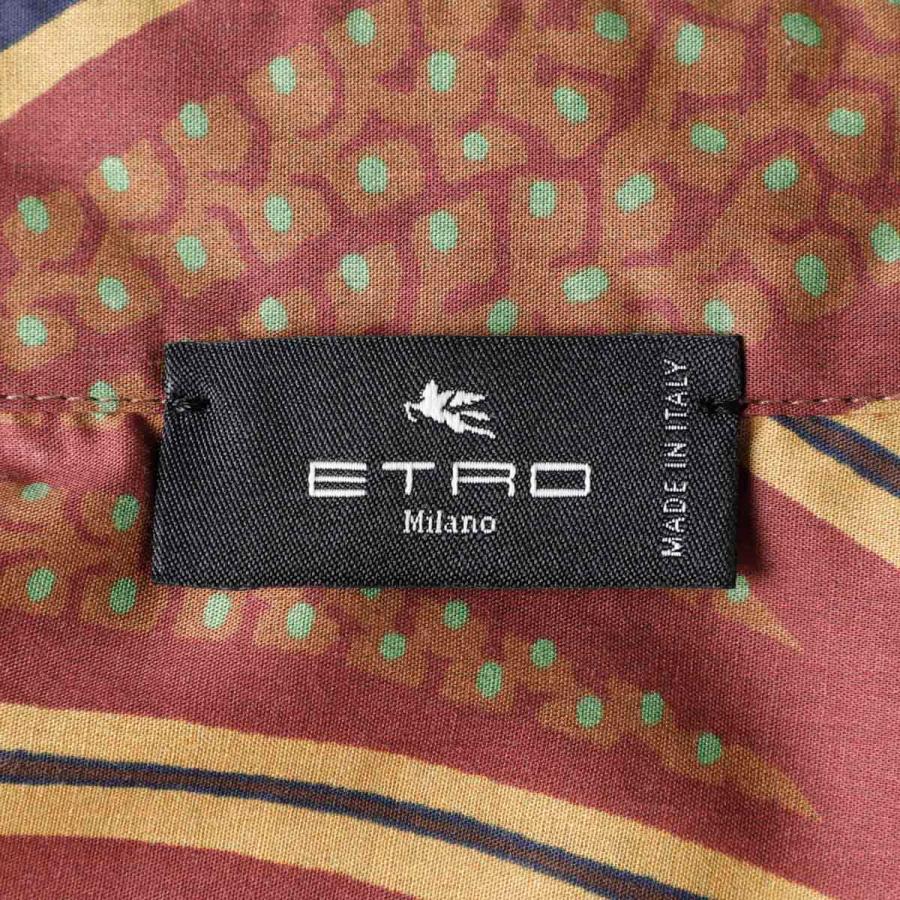 ETRO エトロ 長袖レギュラーカラーシャツ 総柄シャツ マルチカラー 