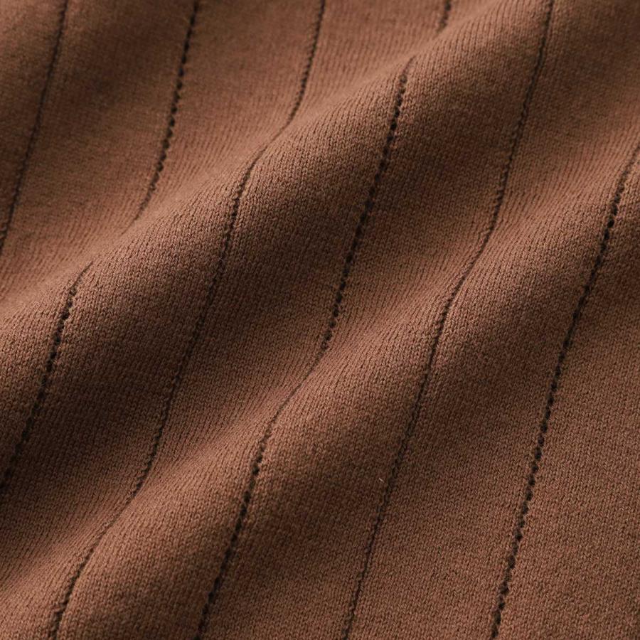 クルチアーニ Cruciani クルーネック 半袖ニット GIROCOLLO M/C 大きいサイズあり ブラウン メンズ u61558-67gc2-z0030_6