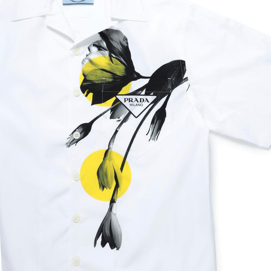PRADA（プラダ） カジュアルシャツ ホワイト メンズ ucs339-s211-10n7