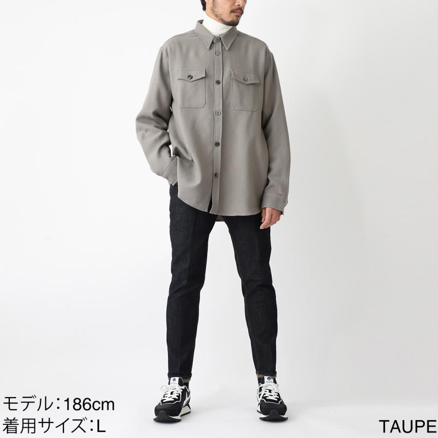 アミパリス AMI paris シャツジャケット グレー メンズ レディースの画像