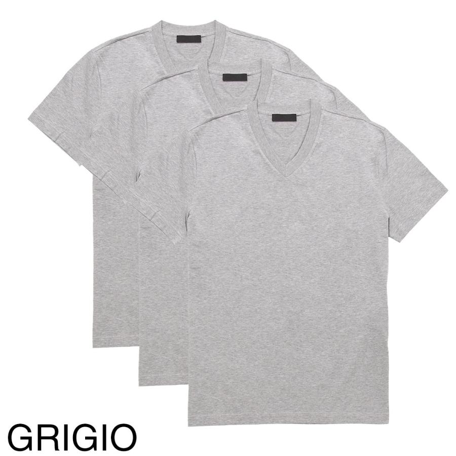 プラダ PRADA Vネック Tシャツ 3枚セット メンズ ujm493-ilk-f0124｜mb-y｜08