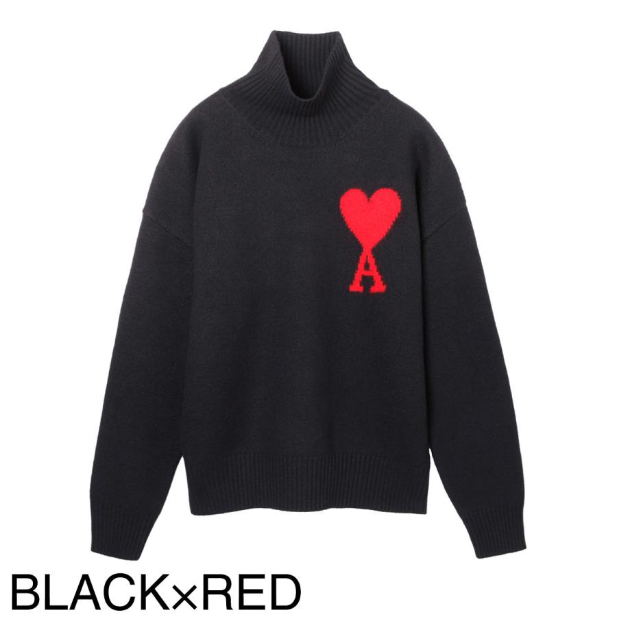 ami アミ タートルネック ニット AMI Alexandre Mattiussi アミ AMI タートルネックセーター ADC FUNNEL