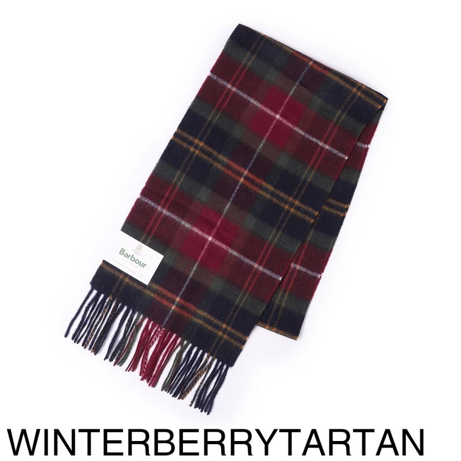 Barbour マフラー　希少　赤チェック　バブアー Barbour（バブアー） マフラー BARBOUR WOOL CASHMERE TARTAN SCARF