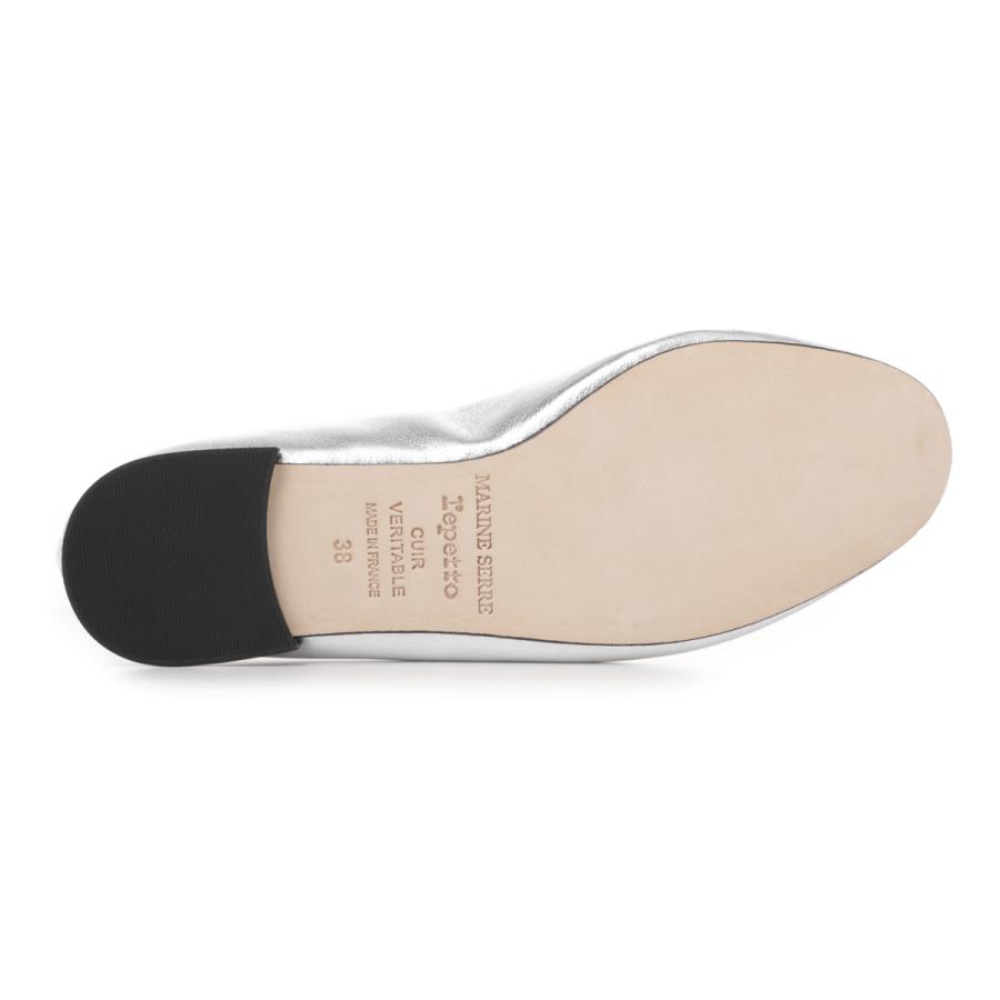 レペット repetto バレエシューズ REPETTO x MARINE SERRE LILOUH BALLERINAS フラットシューズ 大きいサイズあり シルバー レディース v4234vem-020-argentの画像