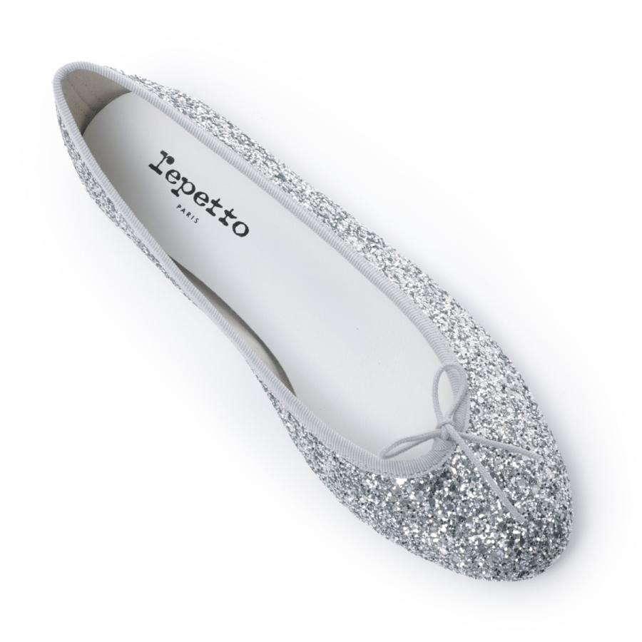 Repetto シルバー グリッター ラメパンプス レペット repetto バレエシューズ CENDRILLON HAUTE フラットシューズ