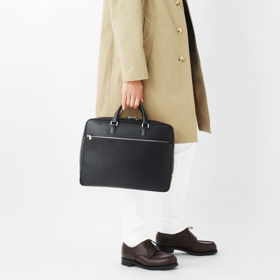 Valextra ヴァレクストラ ダブルハンドル ブリーフケース オイスター