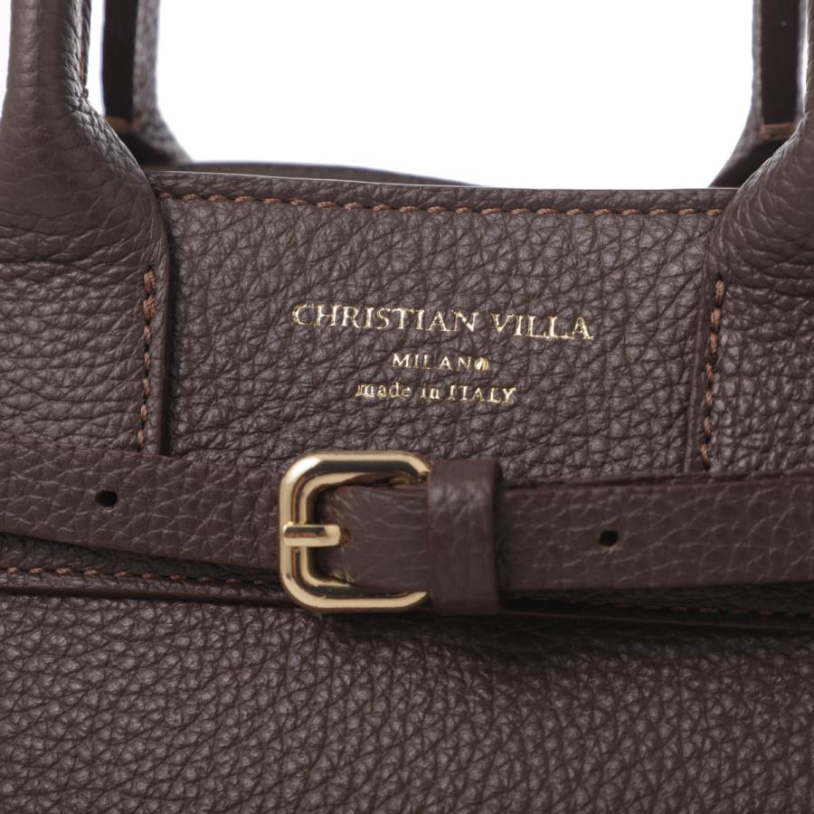 クリスチャン ヴィラ CHRISTIAN VILLA ハンドバッグ 2WAY ショルダーバッグ ブラウン レディース 6115-pralineの画像