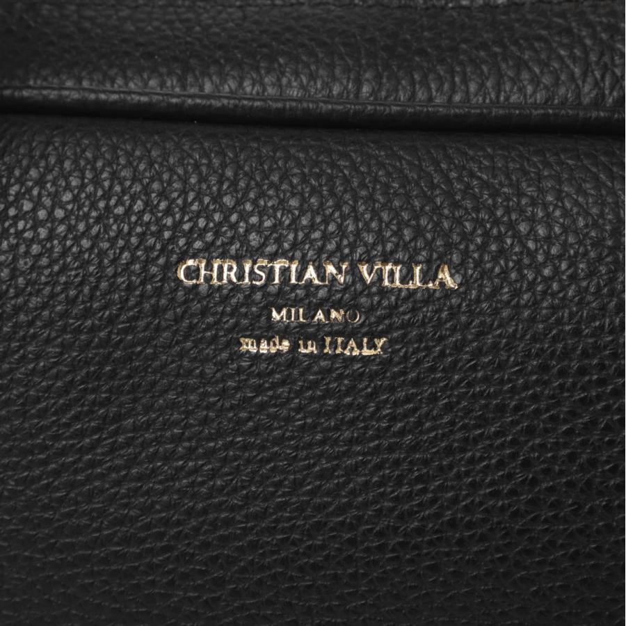 クリスチャン ヴィラ CHRISTIAN VILLA ミニボストンバッグ ブラック レディース 6222-blackの画像