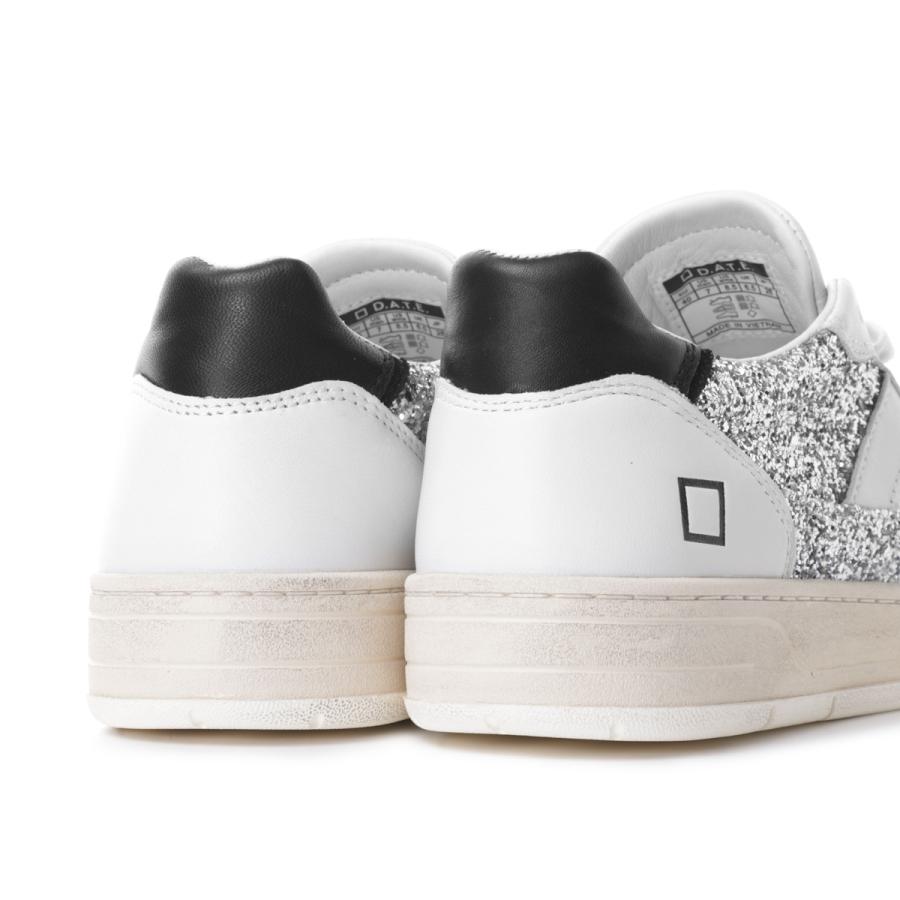 デイト DATE スニーカー COURT 2.0 GLITTER コート グリッター ローカットスニーカー 大きいサイズあり シルバー レディースの画像