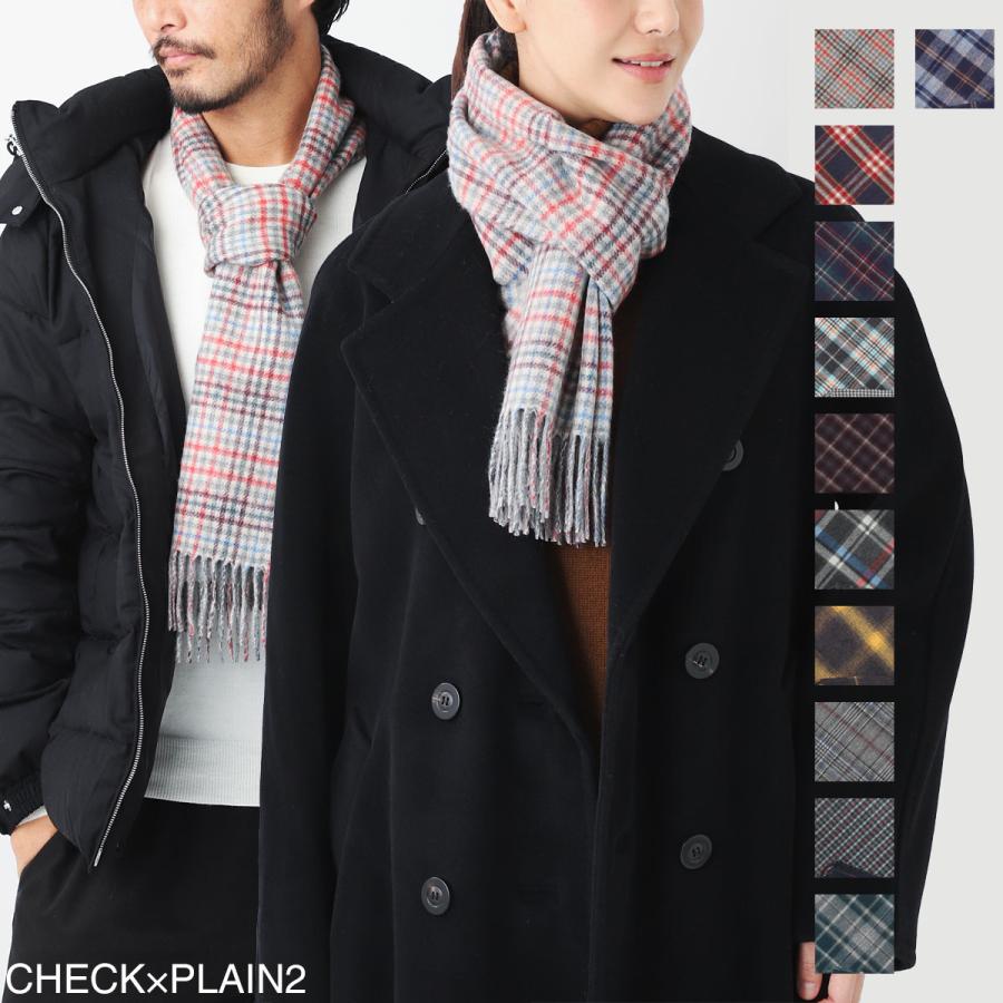 JOHNSTONS / カシミヤ グレンチェック リバーシブル マフラー Johnstons of Elgin JOHNSTONS ジョンストンズ マフラー
