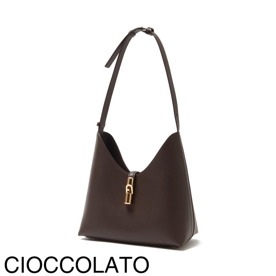 美品 フルラ 2way ショルダーバッグ ホーボーバッグ FURLA FURLA（フルラ） ショルダーバッグ GOCCIA M HOBO レザー ホーボー