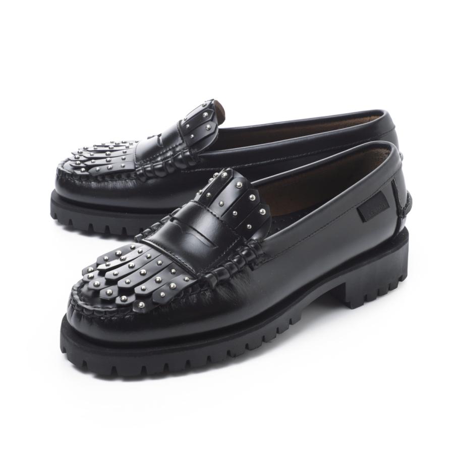 ウィークエンドマックスマーラ WEEKEND Max Mara ローファー SEBAGO コラボ WEEKENDANLUG Dan ラグローファー ブラック レディースの画像