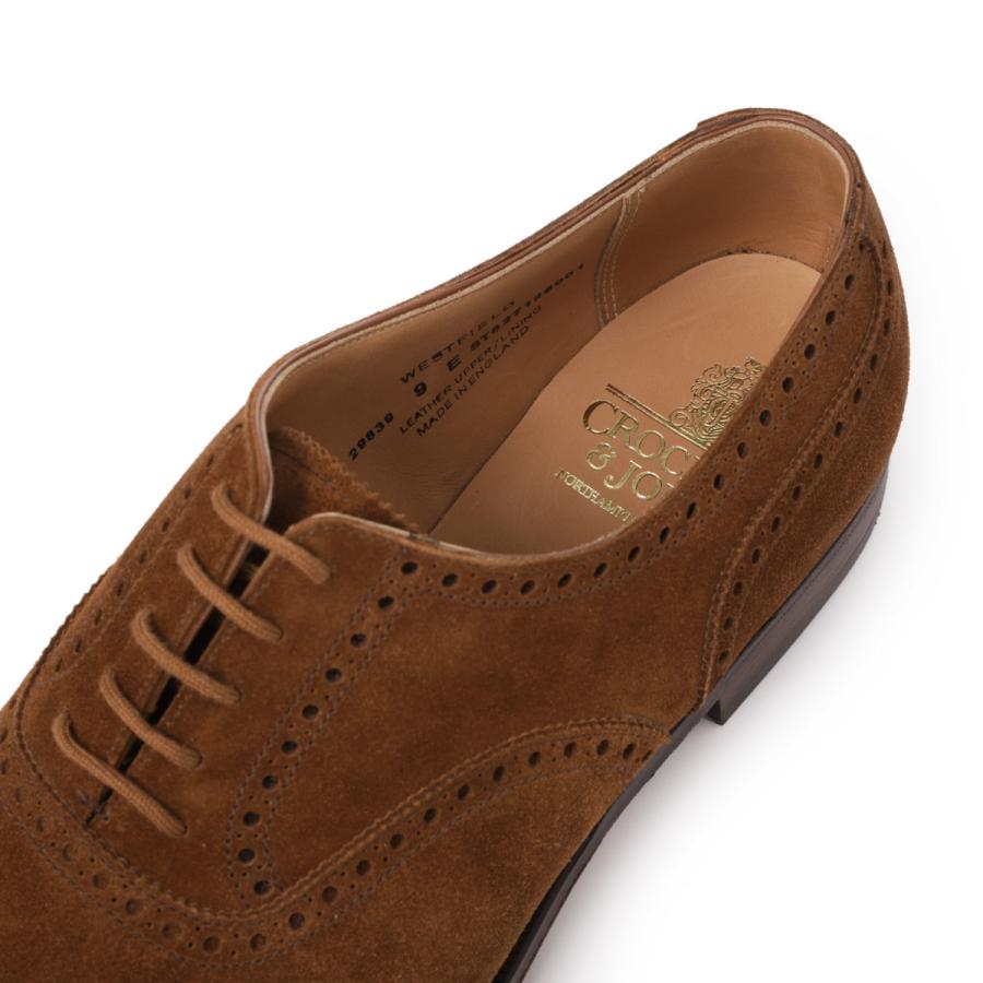 【値下げ不可】CROCKETT&JONES セミブローグ 8E Crockett&Jones】クロケット&ジョーンズ レザーシューズ