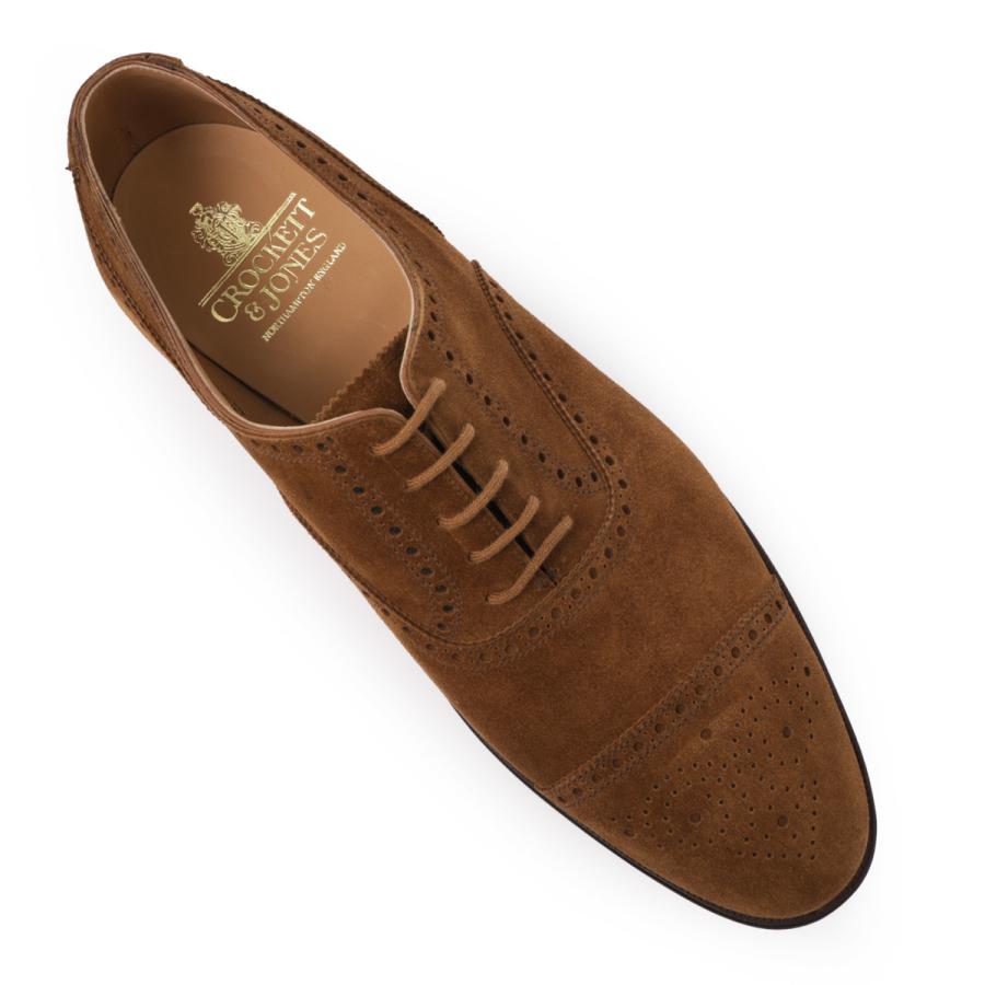 【値下げ不可】CROCKETT&JONES セミブローグ 8E Crockett&Jones】クロケット&ジョーンズ レザーシューズ