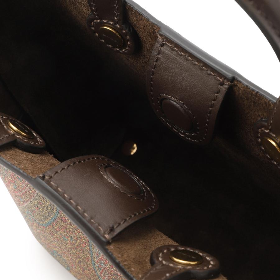 エトロ ETRO トートバッグ MINI ETRO ESSENTIAL ARNICA BAG エトロエッセンシャル ブラウン レディース wp1d0043a-a001-m0019の画像
