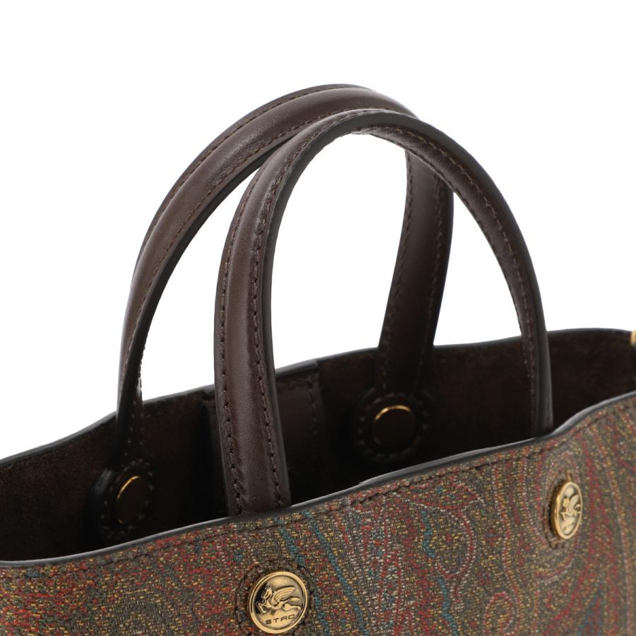 エトロ ETRO トートバッグ MINI ETRO ESSENTIAL ARNICA BAG エトロエッセンシャル ブラウン レディース wp1d0043a-a001-m0019の画像