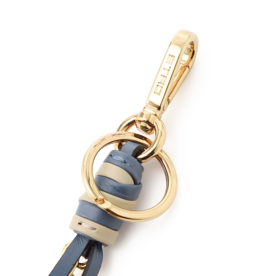 ETRO（エトロ） キーチャーム LEATHER CHARM WITH CHAIN AND PEGASO