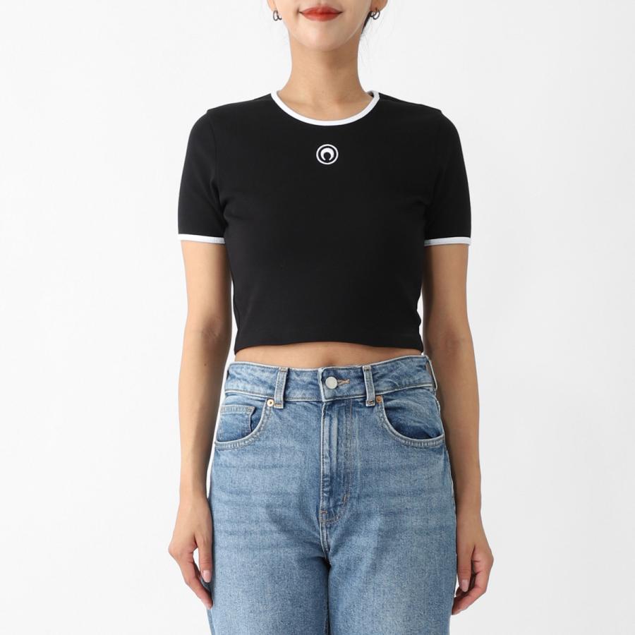 マリーン セル MARINE SERRE クルーネックTシャツ MOON LOGO JERSEY