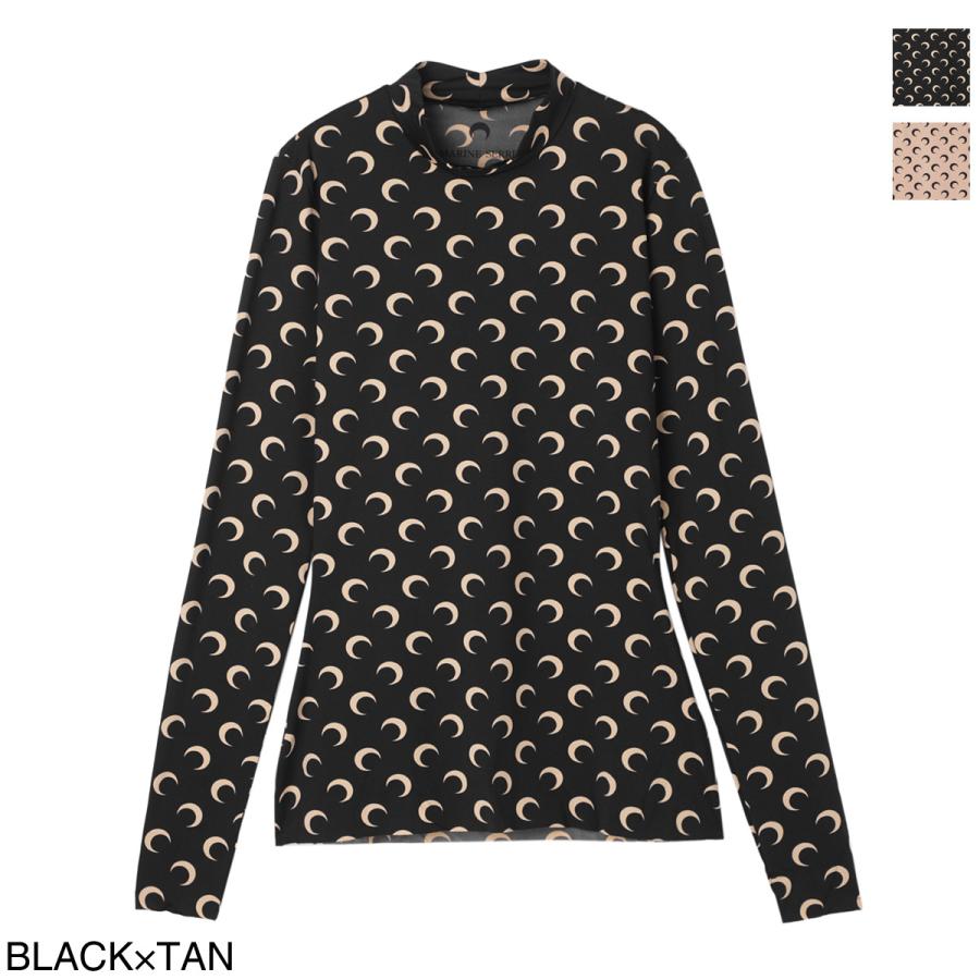 マリーン セル MARINE SERRE ハイネックカットソー REGENERATED