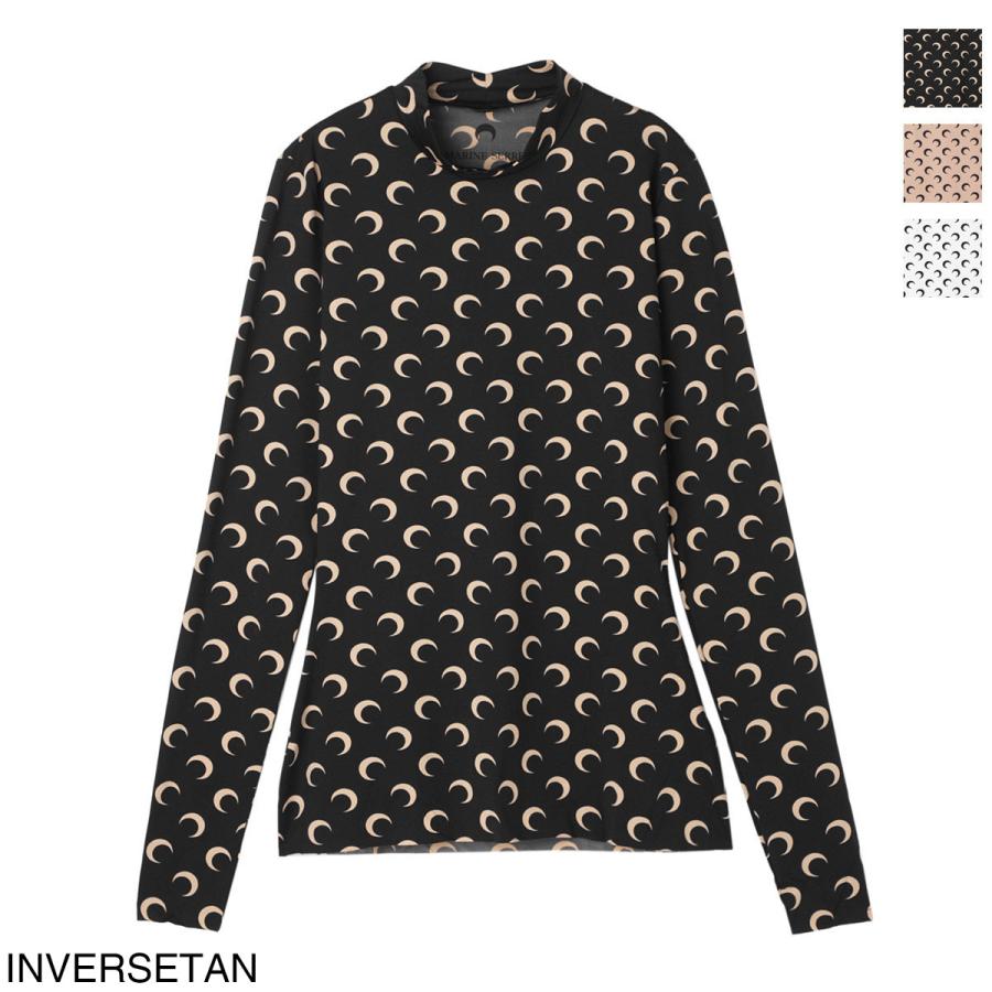 マリーン セル MARINE SERRE ハイネックカットソー MOON PRINTED