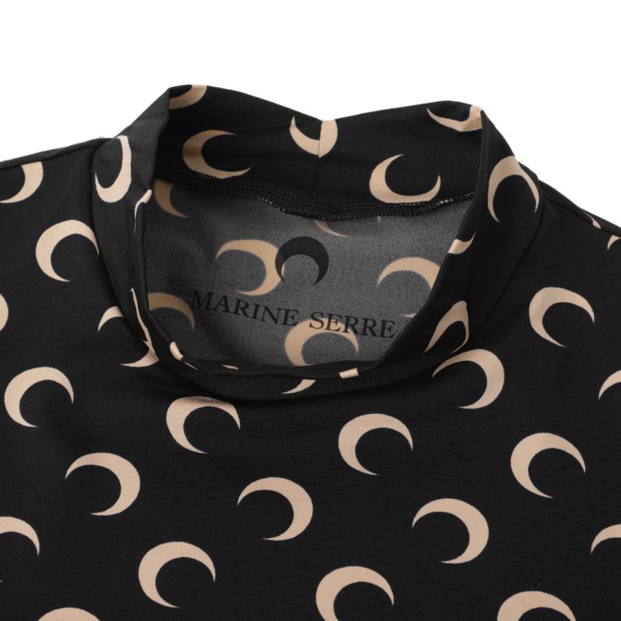 マリーン セル MARINE SERRE ハイネックカットソー MOON PRINTED