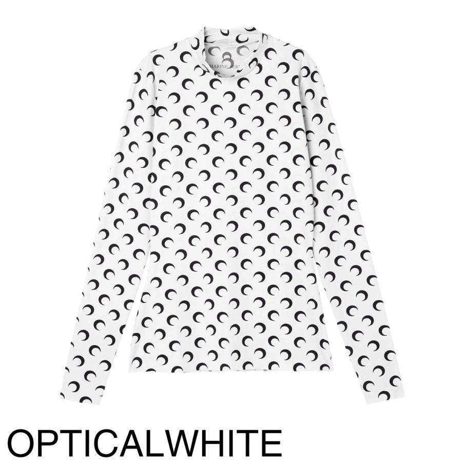 マリーン セル MARINE SERRE ハイネックカットソー MOON PRINTED