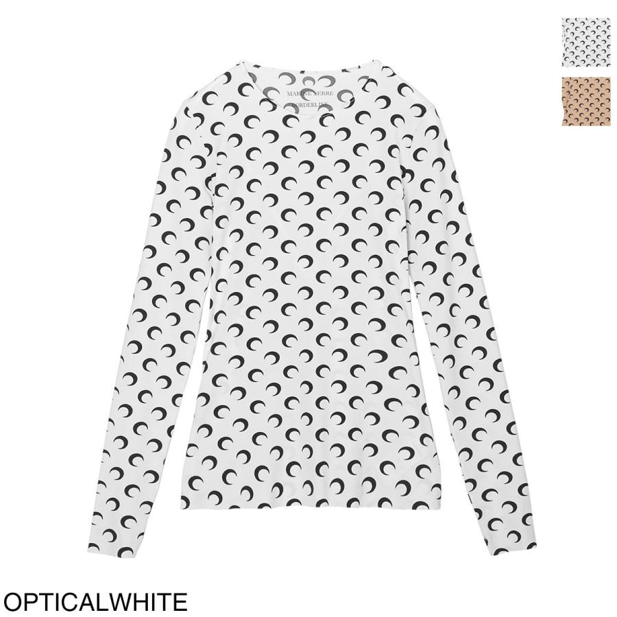 マリーン セル MARINE SERRE クルーネック長袖カットソー MOON PRINTED