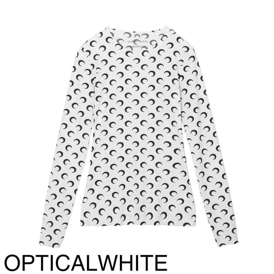 マリーン セル MARINE SERRE クルーネック長袖カットソー MOON PRINTED