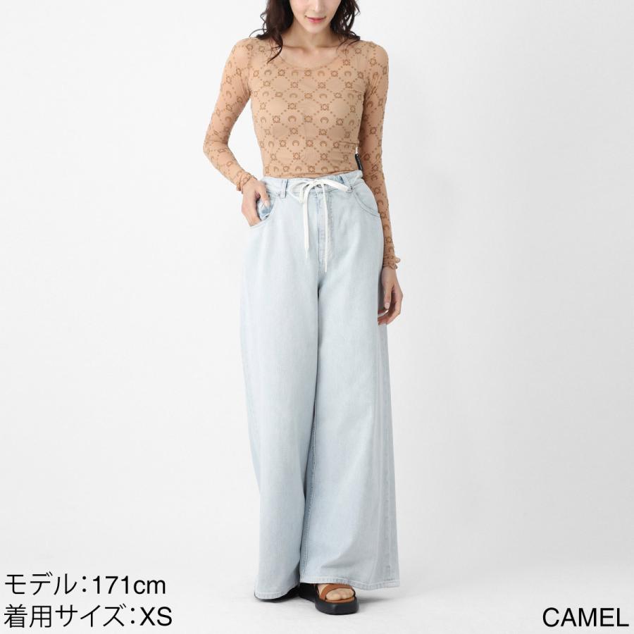 マリーン セル MARINE SERRE クルーネック長袖カットソー MOONOGRAM