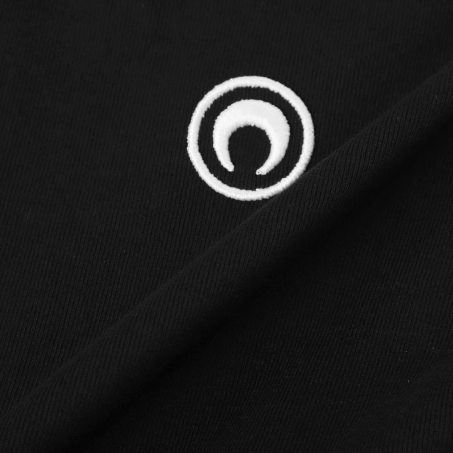 マリーン セル MARINE SERRE クルーネックTシャツ MOON LOGO JERSEY BABY FIT T-SHIRT レディース wtt012a-cjer0008-bk99の画像