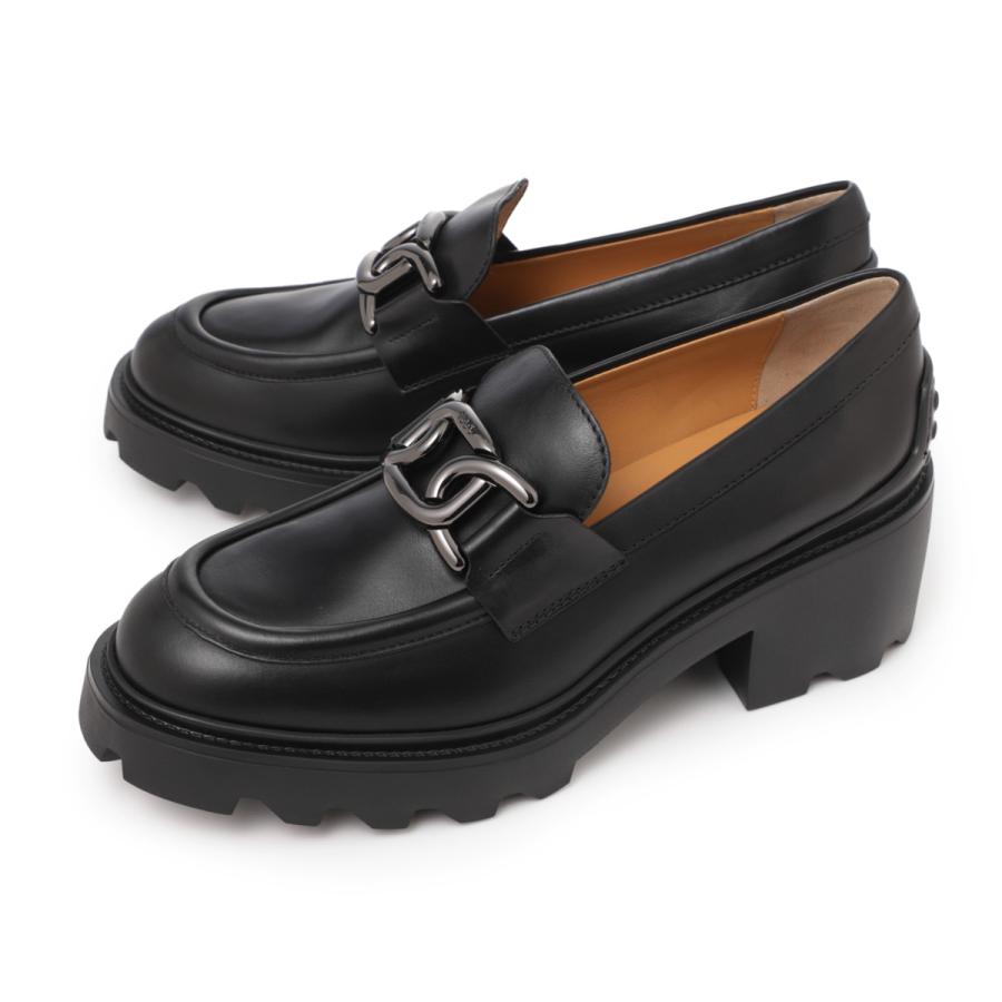 トッズ　TOD'S 黒 ポインテッドトゥ パンプス　ローファー　37.5 トッズ TOD'S 黒 ポインテッドトゥ パンプス ローファー 37.5