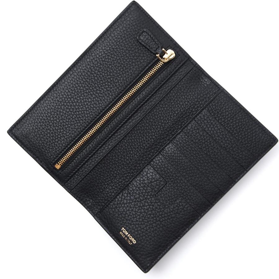 TOM FORD トムフォード 長財布 小銭入れ付き ブラック メンズ TOM FORD トムフォード 長財布 小銭入れ付き ブラック メンズ