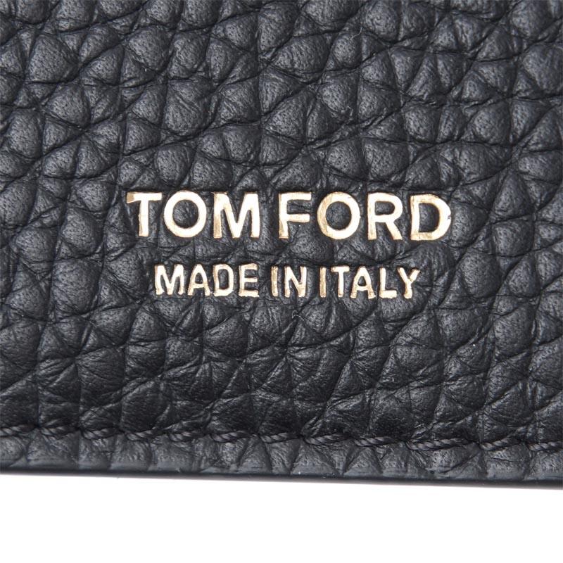 TOM FORD トムフォード 長財布 小銭入れ付き ブラック メンズ TOM FORD トムフォード 長財布 小銭入れ付き ブラック メンズ