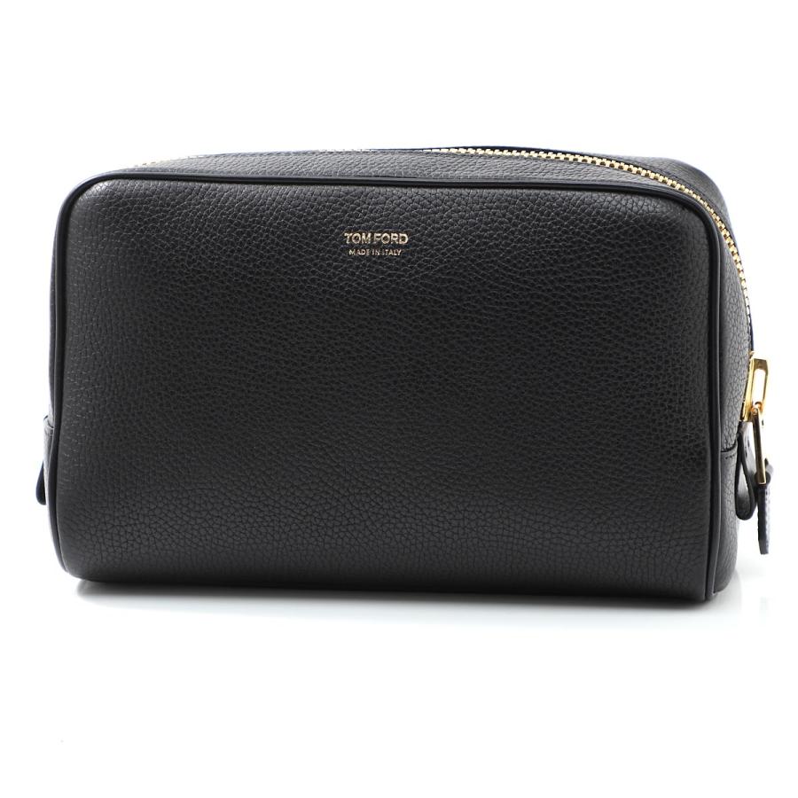 完売品】TOMFORDトムフォード レザーバッグ ポーチ ブラック×ゴールド ...