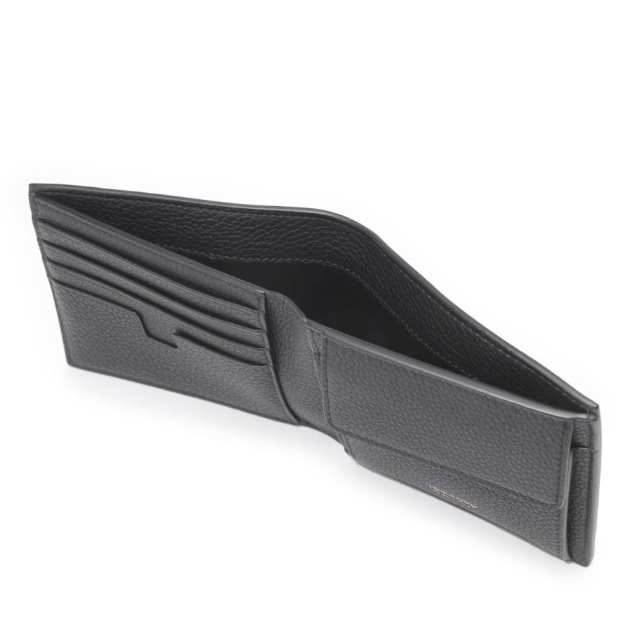 TOM FORD トムフォード 2つ折り財布 小銭入れ付き ブラック